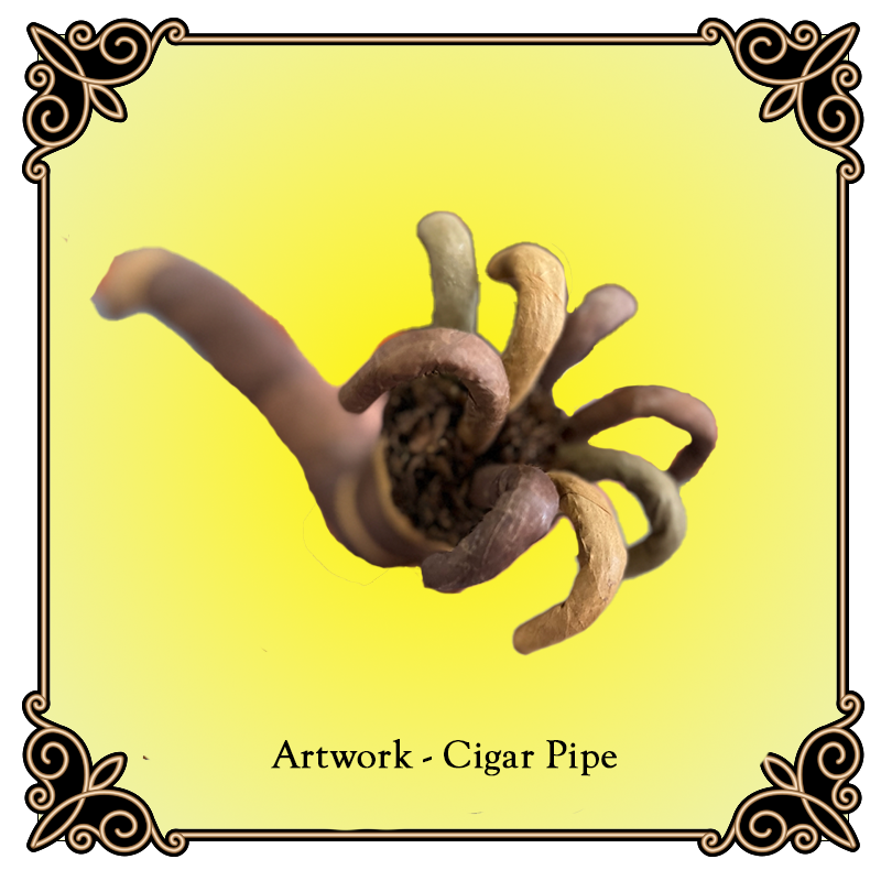 Hand Crafted Cigar Pipe Art #1